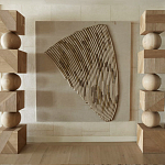 Декор настенный в Эко стиле рафия Malibu wall panel варинант исполнения - 2 | Loft Concept во Владивостоке