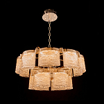 Люстра двухъярусная с текстурными овальными абажурами Splendor Palace Style варинант исполнения - 1 | Loft Concept во Владивостоке