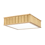 Потолочный светильник квадратный с гофрированным латунным абажуром Millennium варинант исполнения - 1 | Loft Concept во Владивостоке