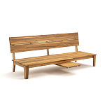 Садовый диван-трансофрмер Kate серый варинант исполнения - 2 | Loft Concept во Владивостоке