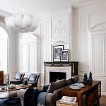 Подвесной светильник с белым фигурным абажуром и мягкими волнистыми краями Cloud Motion  варинант исполнения - 20 | Loft Concept во Владивостоке