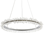 Кольцевая люстра с хрустальным декором Rowan Crystal Ring Chrome Horizontal Chandelier варинант исполнения - 1 | Loft Concept во Владивостоке