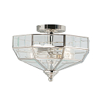 Потолочный светильник шестигранной формы с прозрачными стеклянным плафоном Elstead Lighting варинант исполнения - 5 | Loft Concept во Владивостоке