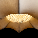 Подвесной светильник с белым фигурным абажуром и мягкими волнистыми краями Cloud Motion  варинант исполнения - 7 | Loft Concept во Владивостоке