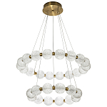 Светодиодная двухъярусная кольцевая люстра Crystal Globule Chandelier варинант исполнения - 2 | Loft Concept во Владивостоке
