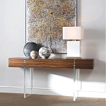 Консоль прямоугольная с выдвижным ящиком на прозрачных ножках Hitchcock варинант исполнения - 1 | Loft Concept во Владивостоке