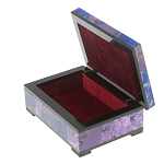 Шкатулка из натурального камня лазурит и чароит Stone Casket варинант исполнения - 3 | Loft Concept во Владивостоке