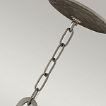 Люстра подвесная с широким белым текстильным абажуром и вертикальными декоративными элементами Hinkley варинант исполнения - 7 | Loft Concept во Владивостоке