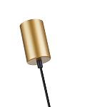 Подвесной светильник с сетчатым металлическим плафоном цилиндрической формы золотой Metal Mesh варинант исполнения - 5 | Loft Concept во Владивостоке