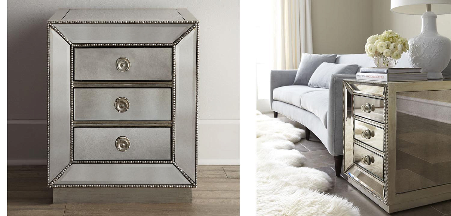 Тумба Blasco Mirrored Nightstand Тумба Blasco Mirrored Nightstand - Loft-Concept во Владивостоке