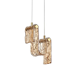 Подвесной светильник волнистой формы из фактурного стекла Wave варинант исполнения - 2 | Loft Concept во Владивостоке