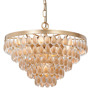 Люстра Many Drops Chandelier brass
