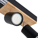 Потолочный светильник черный GAVIN WOOD варинант исполнения - 2 | Loft Concept во Владивостоке