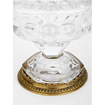 Чаша из прозрачного стекла на ножке с бронзовой ручкой в виде ветки Eden Garden варинант исполнения - 4 | Loft Concept во Владивостоке