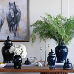 Ваза с крышкой однотонная Высота 31 см Chinoiserie Ceramics варинант исполнения - 3 | Loft Concept во Владивостоке