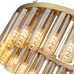 Люстра со стеклянными цилиндрическими плафонами Luminous Cylinders Amber Round варинант исполнения - 5 | Loft Concept во Владивостоке