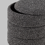 Пуф Three Gray в ткани букле серого цвета варинант исполнения - 5 | Loft Concept во Владивостоке