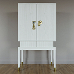 Кабинетный шкаф Elsa Dreams White с 2-мя ящиками варинант исполнения - 5 | Loft Concept во Владивостоке