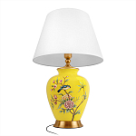 Настольная лампа желтая с изображением птиц Slip Away варинант исполнения - 9 | Loft Concept во Владивостоке