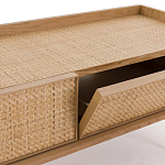 ТВ-тумба с плетеным декором Buckley Wicker TV Stand варинант исполнения - 4 | Loft Concept во Владивостоке