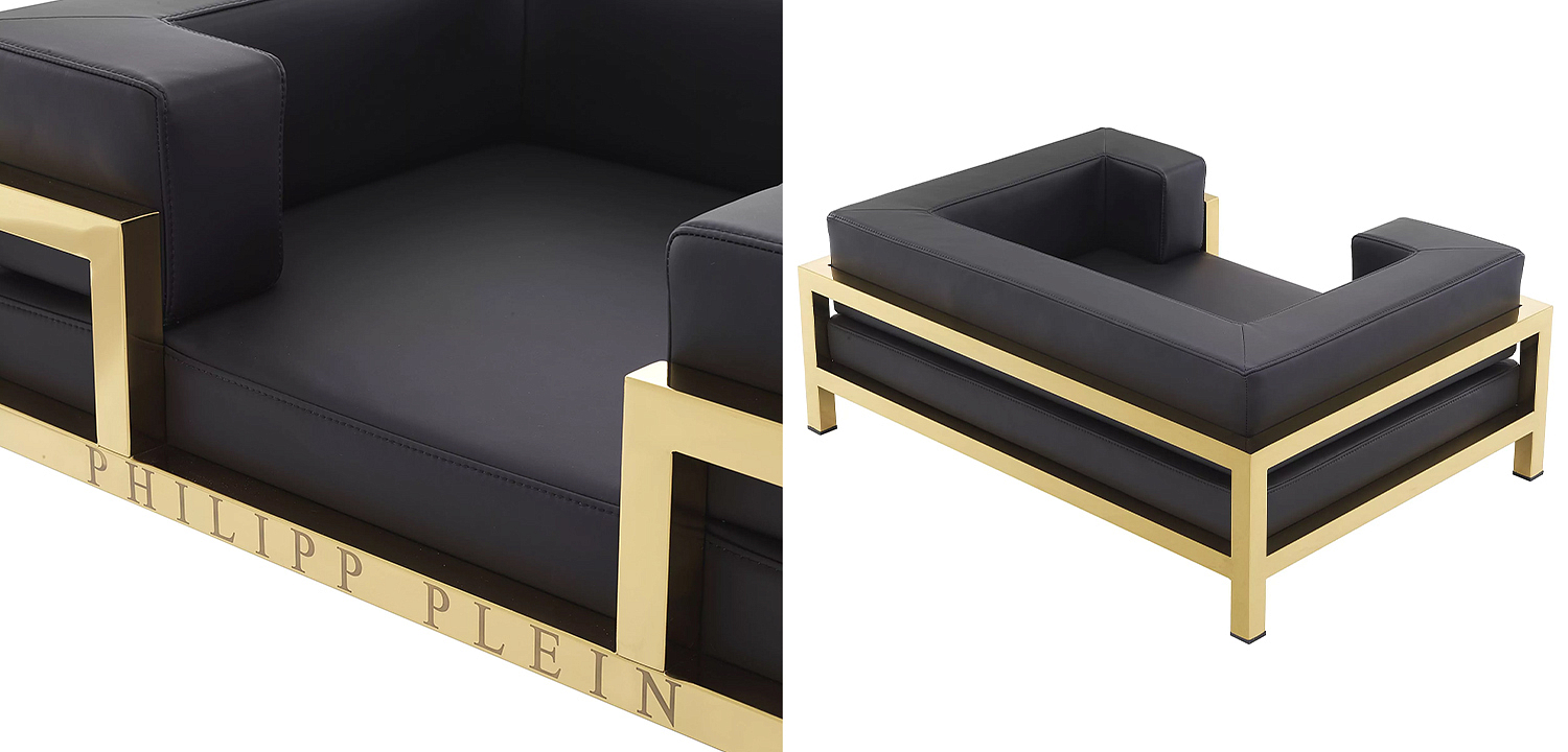 Лежанка для домашних животных Philipp Plein Dogbed High Conic L Gold Лежанка для домашних животных Philipp Plein Dogbed High Conic L Gold - Loft-Concept во Владивостоке