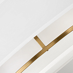 Потолочный светильник с двухслойным белым текстильным абажуром Hinkley варинант исполнения - 5 | Loft Concept во Владивостоке