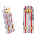 Сувенир Погон МВД из натурального камня мрамор Souvenir Epaulets варинант исполнения - 6 | Loft Concept во Владивостоке