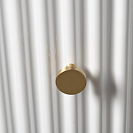 Тумбочка белая круглая с мраморной столешницей Thoroughbass варинант исполнения - 2 | Loft Concept во Владивостоке