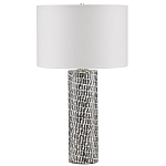 Настольная лампа с узором вдоль колоннообразного основания Scenic Surface варинант исполнения - 3 | Loft Concept во Владивостоке