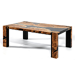 Кофейный Стол River in Autumn Elm Resin Coffee Table варинант исполнения - 4 | Loft Concept во Владивостоке