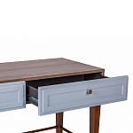 Стол письменный из массива бука с 2-мя ящиками серый Wenge Light варинант исполнения - 4 | Loft Concept во Владивостоке