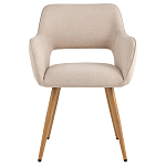 Стул в рогожке бежевого цвета NEASAN STOOL варинант исполнения - 2 | Loft Concept во Владивостоке