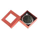 Зеркало карманное двухстороннее круглое из натурального камня Серафинит в подарочной упаковке Silver Stone Mirrors варинант исполнения - 3 | Loft Concept во Владивостоке