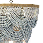 Многоярусная люстра украшенная круглыми бусами Gradient Grey Chandelier варинант исполнения - 2 | Loft Concept во Владивостоке