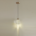 Подвесной светильник с плафоном в форме капли Crystal Transparent Drop варинант исполнения - 4 | Loft Concept во Владивостоке