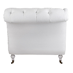 Кушетка белая с мягкой обивкой из велюра Michael Couch варинант исполнения - 3 | Loft Concept во Владивостоке