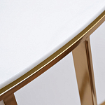 Консоль приставная полукруглая на основании золотого цвета Interior Accent варинант исполнения - 2 | Loft Concept во Владивостоке