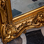 Зеркало настенное золотое с резным орнаментом Classic Ornament Mirror варинант исполнения - 3 | Loft Concept во Владивостоке