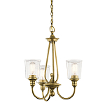 Люстра с прозрачными плафонами из пузырчатого стекла Kichler варинант исполнения - 1 | Loft Concept во Владивостоке