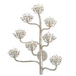 Бра серебряное в виде растения Silver Flower Glade варинант исполнения - 2 | Loft Concept во Владивостоке