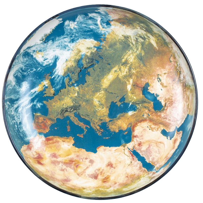 Блюдо Seletti Earth Europe Черный Синий Бежевый Блюдо Seletti Earth Europe Черный Синий Бежевый во Владивостоке | Loft Concept