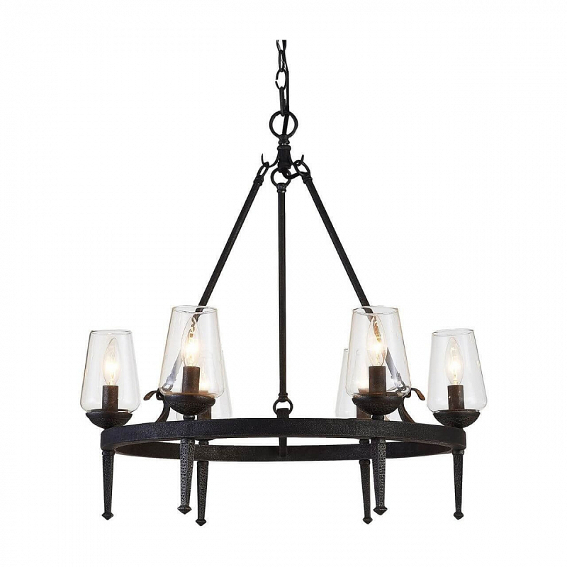 Люстра Badoer Loft Chandelier Черный Прозрачный Люстра Badoer Loft Chandelier Черный Прозрачный во Владивостоке | Loft Concept