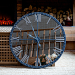 Часы настенные зеркальные с серебряным металлическим циферблатом Mirror Tower Clock варинант исполнения - 5 | Loft Concept во Владивостоке