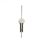 Бра с круглым плафоном из алебастра и бронзовой декоративной стрекозой 65 Alaris  варинант исполнения - 1 | Loft Concept во Владивостоке