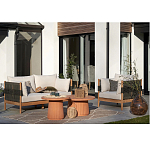 Садовый диван из тикового дерева и веревок Оreon варинант исполнения - 7 | Loft Concept во Владивостоке