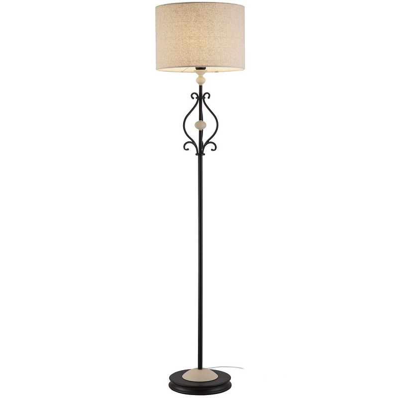 Торшер Mocenigo Floor Lamp Черный Кремовый Торшер Mocenigo Floor Lamp Черный Кремовый во Владивостоке | Loft Concept