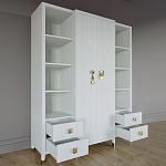 Большой шкаф с витриной Elsa Dreams White варинант исполнения - 2 | Loft Concept во Владивостоке