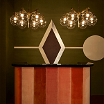 Обои ручная роспись Chez Nina by India Mahdavi Standard colourway on Perfect Green slub silk варинант исполнения - 3 | Loft Concept во Владивостоке