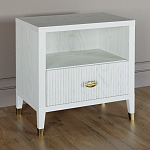 Прикроватная тумбочка с полкой Elsa Dreams White варинант исполнения - 1 | Loft Concept во Владивостоке