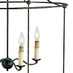 Подвесной светильник в виде черного фонаря Big Black Lantern варинант исполнения - 1 | Loft Concept во Владивостоке